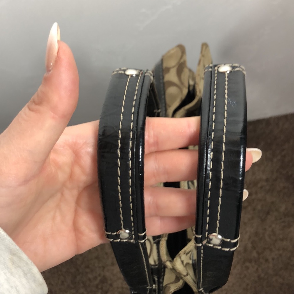 Coach brown monogram C handbag - Picture 7 of 11